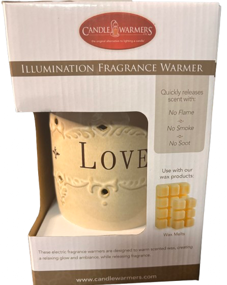 CERAMIC ILLUMINATION TART WARMER - LIVE LAUGH LOVE